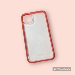 iphone 11 clear case with pink border